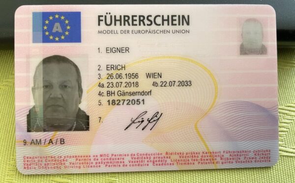 Buy Austria driving license online