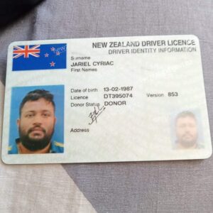 Buy New Zealand drivers license