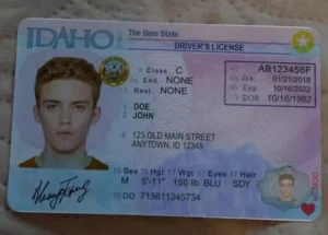 Buy idaho drivers license registered at the driver licensing office