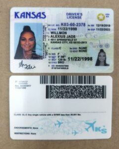 Buy Kansas drivers license and id card online