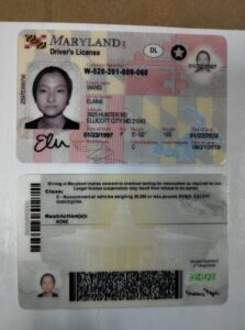 Buy Maryland drivers license and id card online